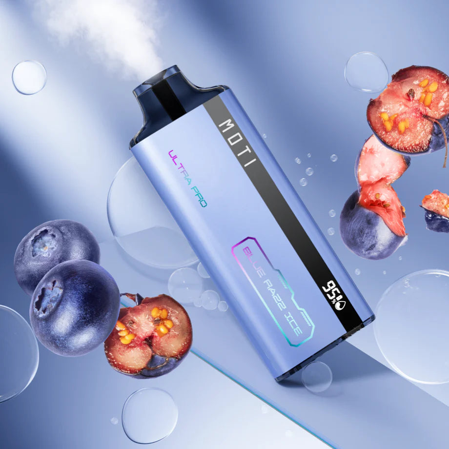 Moti Ultra Pro 8000 Puffs Blue Razz Ice 20mg