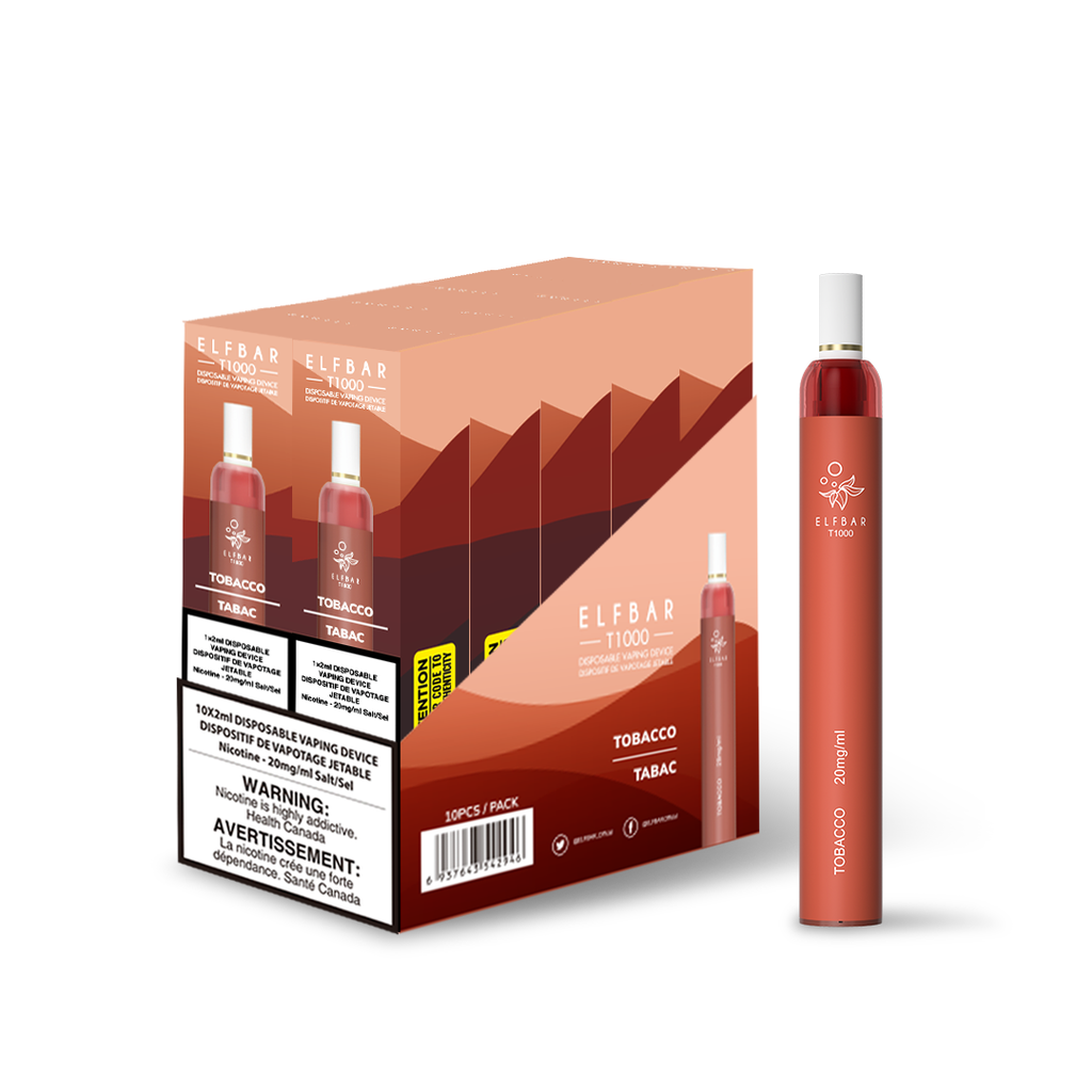 ELF Bar T1000 2ml Tobacco 20mg