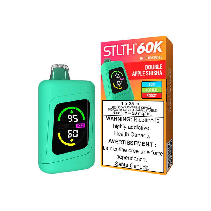 STLTH 60K DISPOSABLE - DOUBLE APPLE SHISHA