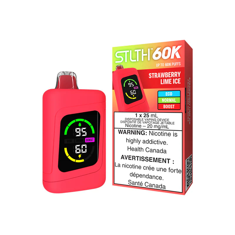 STLTH 60K DISPOSABLE - STRAWBERRY LIME ICE