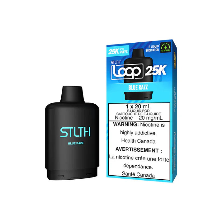 STLTH LOOP 25K POD PACK (Without Battery)- Blue Raz Lemon Ice