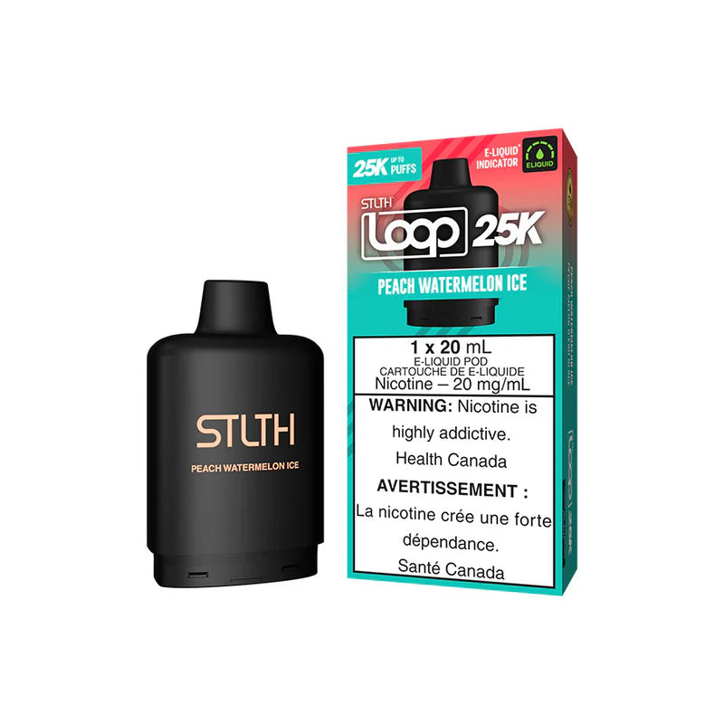 STLTH LOOP 25K POD PACK - PEACH WATERMELON ICE
