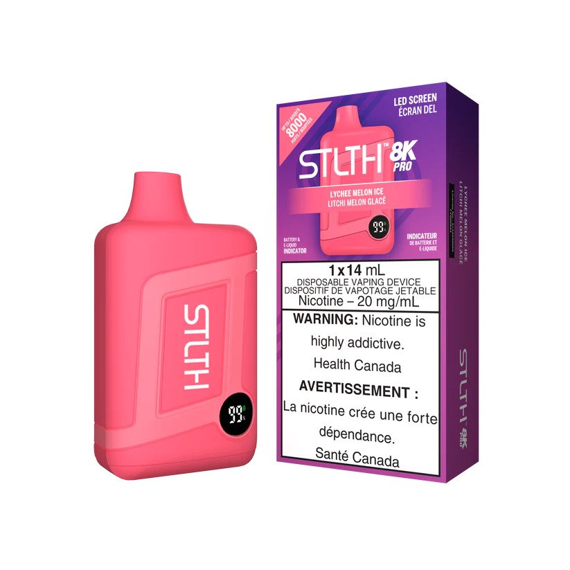 STLTH 8K Pro 8000 Puffs Lychee Melon Ice 20mg