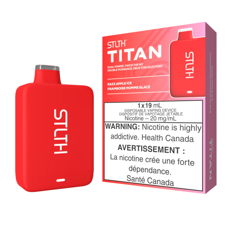 STLTH Titan 10K 10000 Puffs Razz Apple Ice 20mg