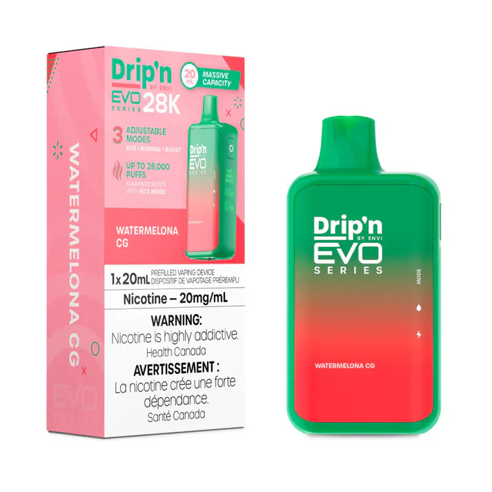 DRIP'N 28K DISPOSABLE VAPE - Watermelona CG