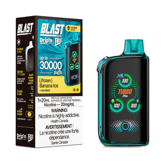 Drip'n by Envi Fasta Blast 30K Disposable Banana Ice