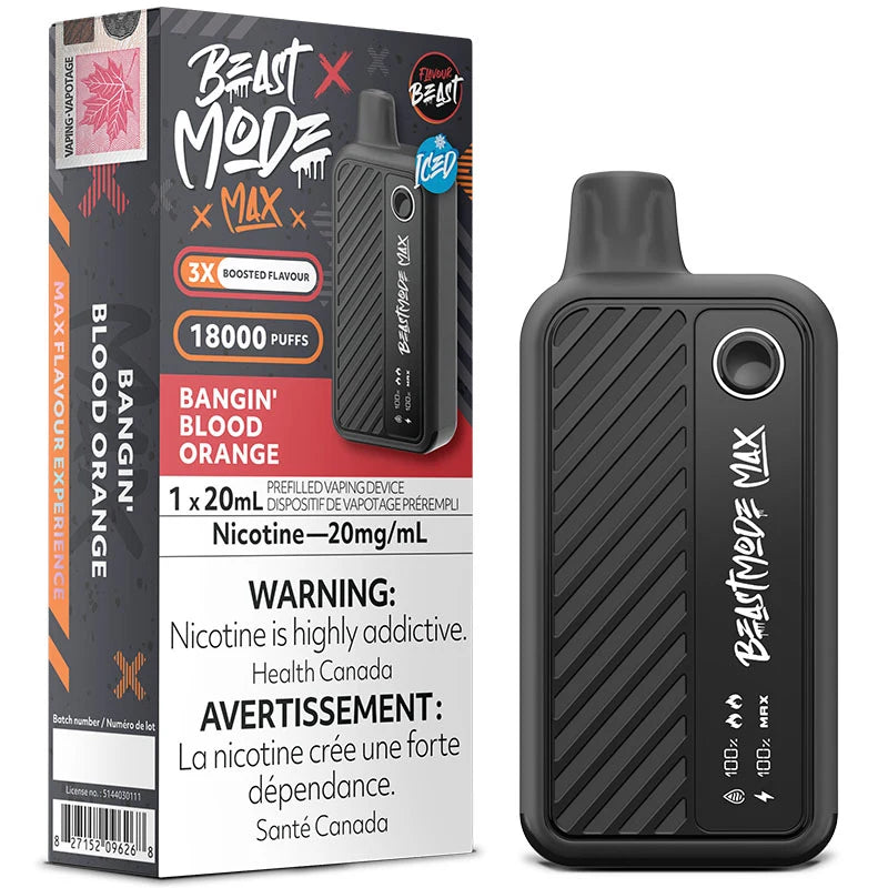 Flavour Beast Beast Mode Max 18K Disposable - Bangin' Blood Orange Iced