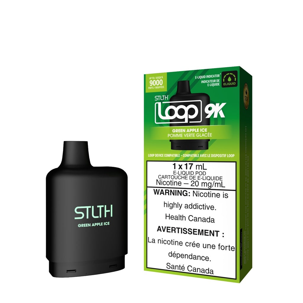 STLTH Loop 2 9K Pod Green Apple Ice