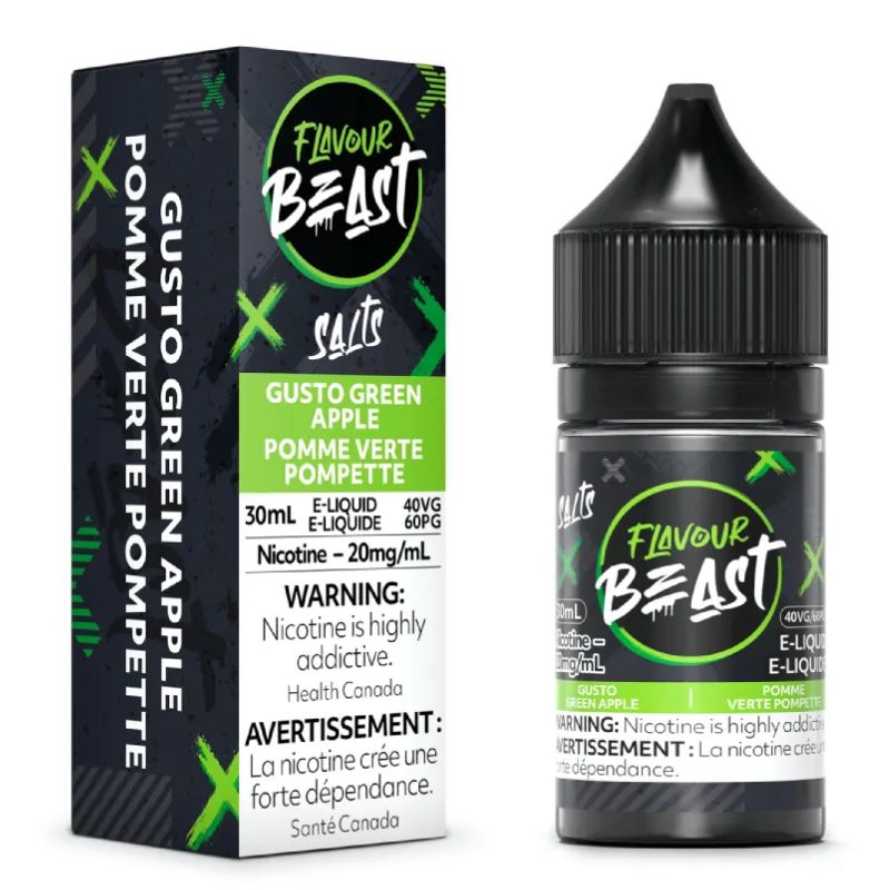 Flavour Beast Salt Juice 30ml Gusto Green Apple 10mg 20mg