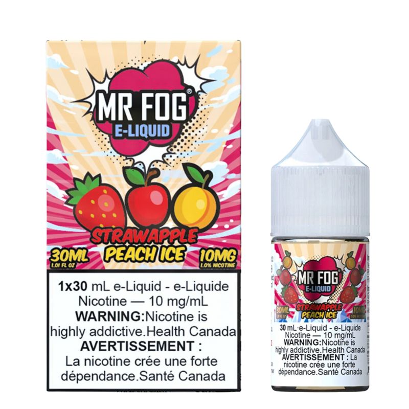 Mr Fog Salt Juice 30ml Strawapple 10mg 20mg Peach Ice