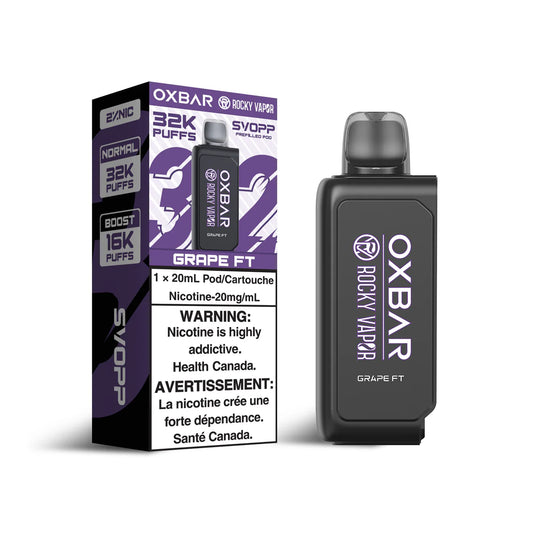 Svopp Rocky Vapor Oxbar [Prefilled Pods] 32K - Grape FT