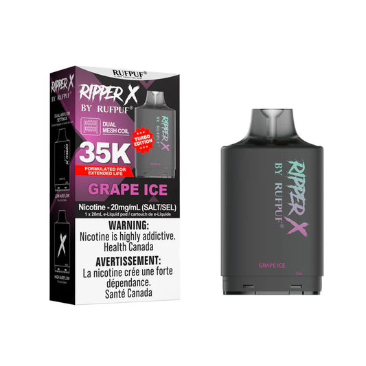 RIPPER X BY RUFPUF 35K POD (Without Battery) - Grape Ice