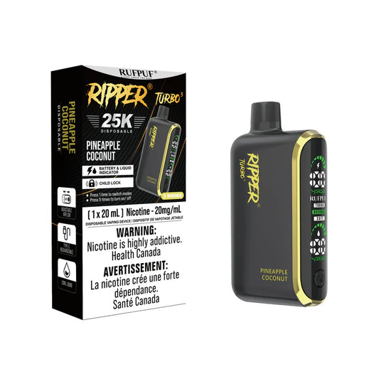 RUFPUF RIPPER TURBO 3 25K DISPOSABLE VAPE - Pineapple Coconut