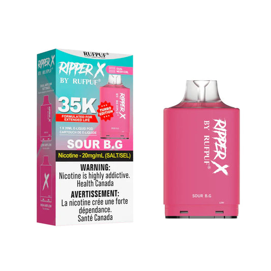 RIPPER X BY RUFPUF 35K POD (Without Battery) - Sour B.G.