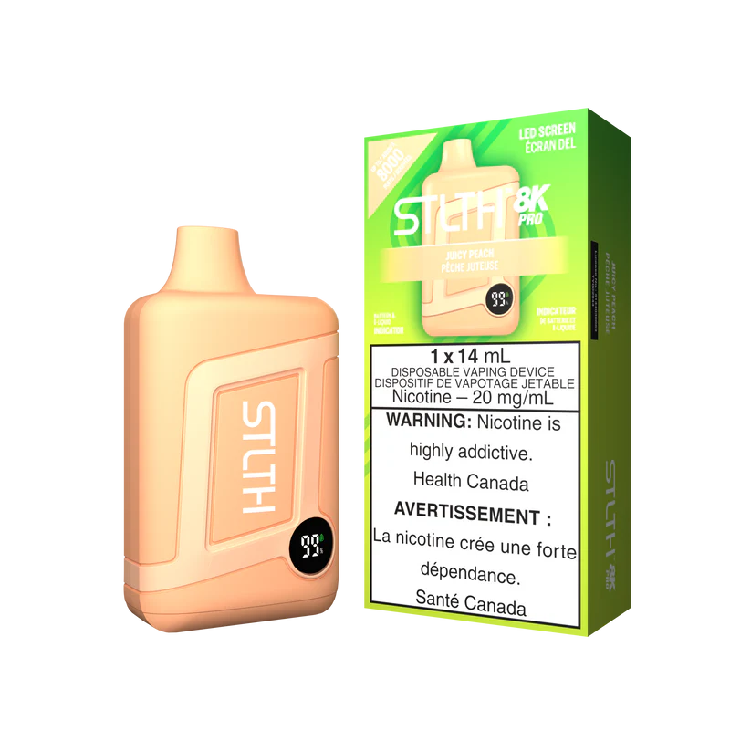 STLTH 8K Pro 8000 Puffs Juicy Peach 20mg