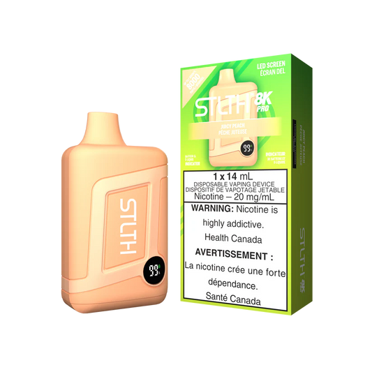 STLTH 8K Pro 8000 Puffs Juicy Peach 20mg