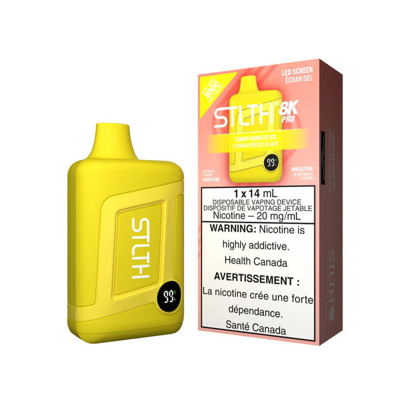 STLTH 8K Pro 8000 Puffs Lemon Squeeze Ice 20mg