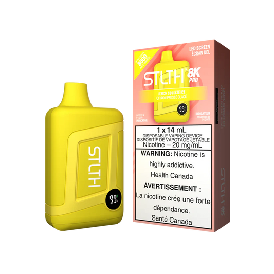 STLTH 8K Pro 8000 Puffs Lemon Squeeze Ice 20mg