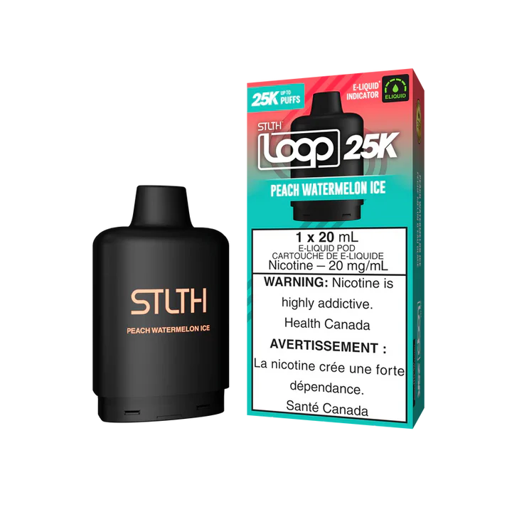 STLTH LOOP 25K POD PACK (Without Battery)- Peach Watermelon Ice