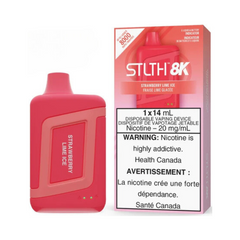 STLTH 8K 8000 Puffs Strawberry Lime Ice 20mg