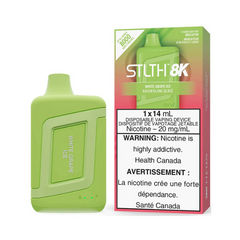 STLTH 8K 8000 Puffs White Grape Iced 20mg