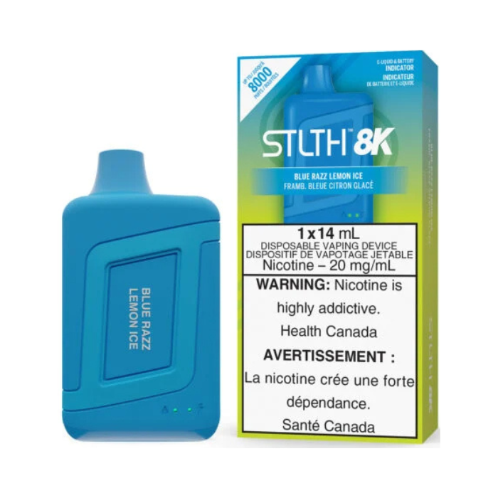 STLTH 8K 8000 Puffs Blue Razz Lemon Ice 20mg