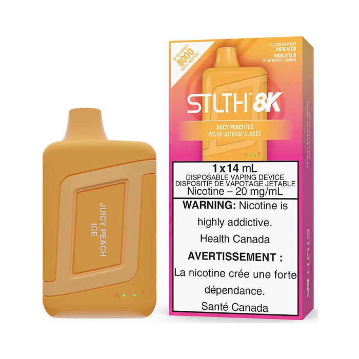 STLTH 8K 8000 Puffs Juicy Peach Ice 20mg