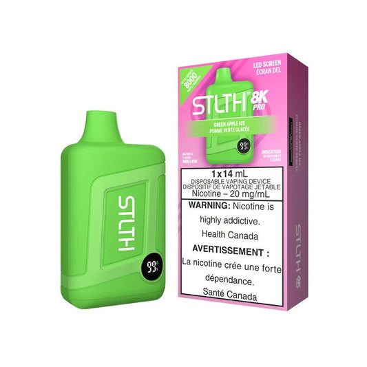 STLTH 8K Pro 8000 Puffs Green Apple Ice 20mg