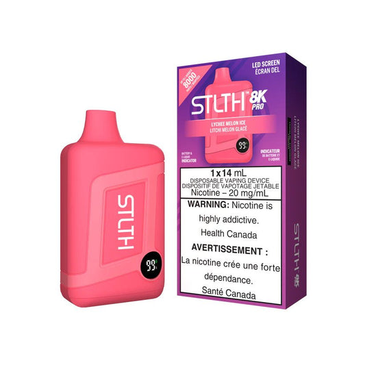 STLTH 8K Pro 8000 Puffs Lychee Melon Ice 20mg
