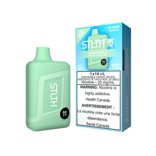 STLTH 8K Pro 8000 Puffs Kiwi Dragon Berry Ice 20mg