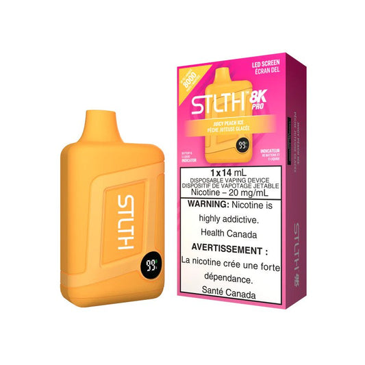 STLTH 8K Pro 8000 Puffs Juicy Peach Ice 20mg
