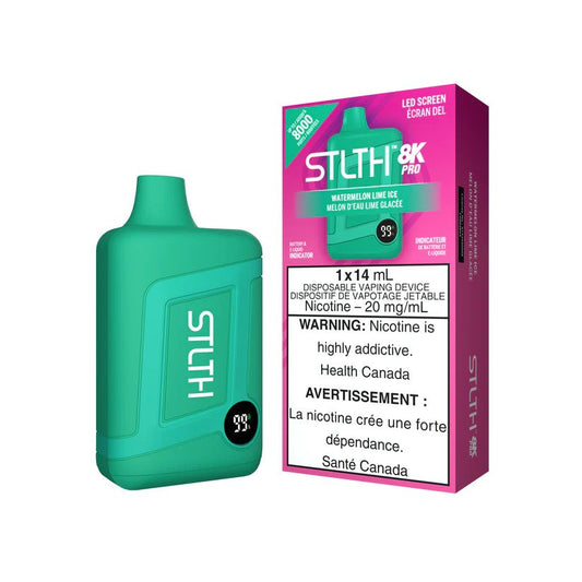 STLTH 8K Pro 8000 Puffs Watermelon Lime Ice 20mg