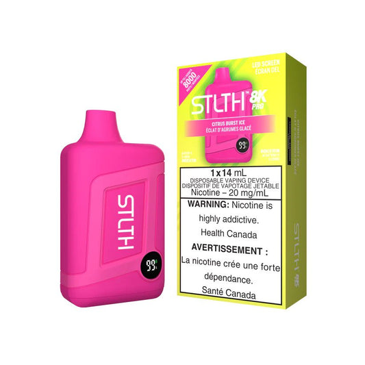 STLTH 8K Pro 8000 Puffs Citrus Burst Ice 20mg