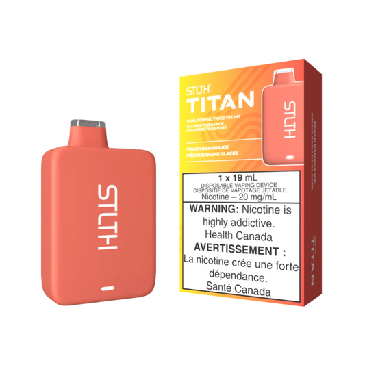STLTH Titan 10K 10000 Puffs Peach Banana Ice 20mg