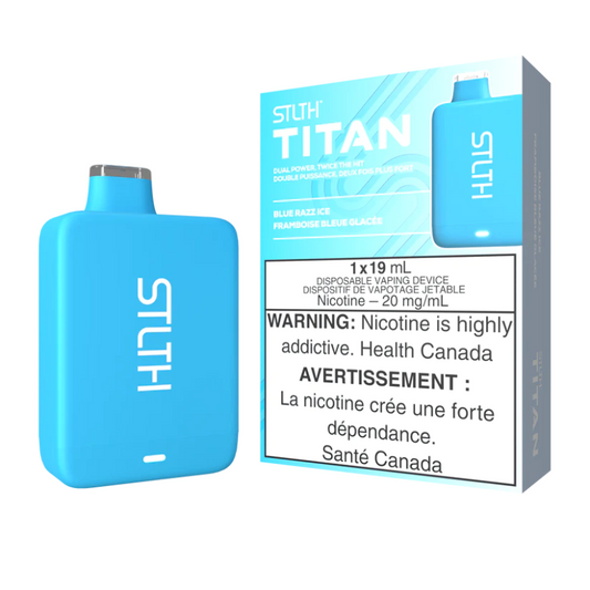 STLTH Titan 10K 10000 Puffs Blue Razz Ice 20mg