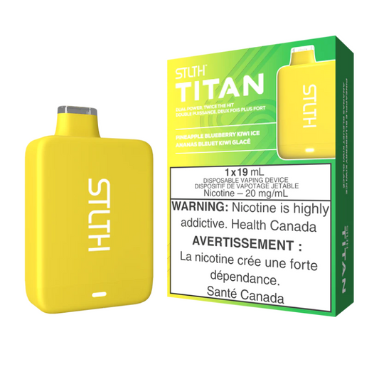 STLTH Titan 10K 10000 Puffs Pineapple Blueberry Kiwi Ice 20mg