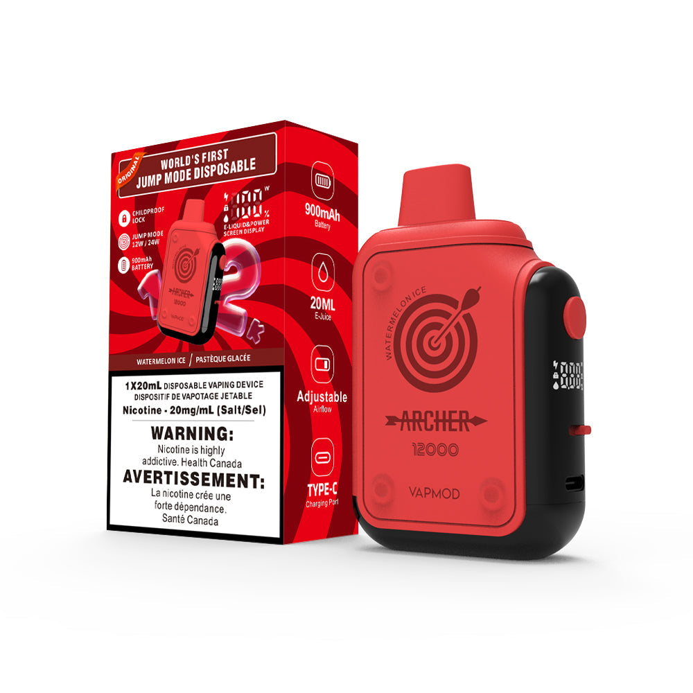 VAPMOD Archer 12000 Watermelon Ice 12000 Puffs 20mg