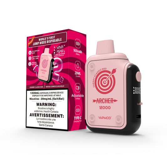 VAPMOD Archer 12000 Cherry Classic Red 12000 Puffs 20mg