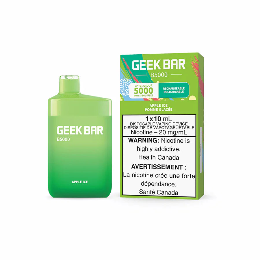 Geek Bar B5000 5000 Puffs Apple Ice 20mg