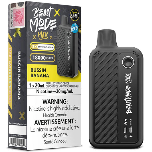 Flavour Beast Beast Mode Max 18K Disposable - Bussin Banana Iced
