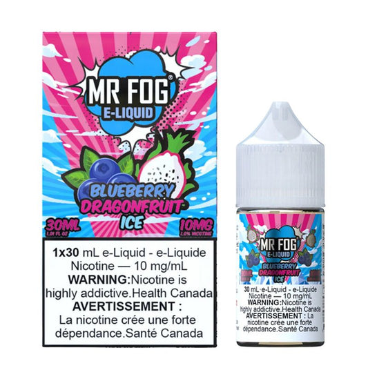 Mr Fog Salt Juice 30ml Blueberry Dragon Fruit Ice 10mg 20mg