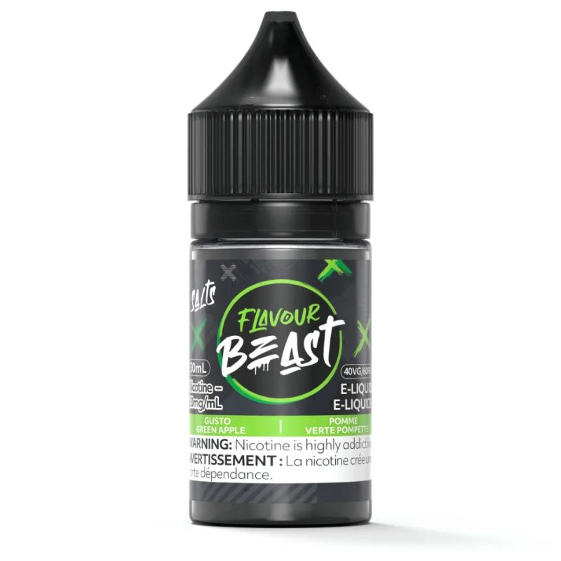 Flavour Beast Salt Juice 30ml Gusto Green Apple 10mg 20mg