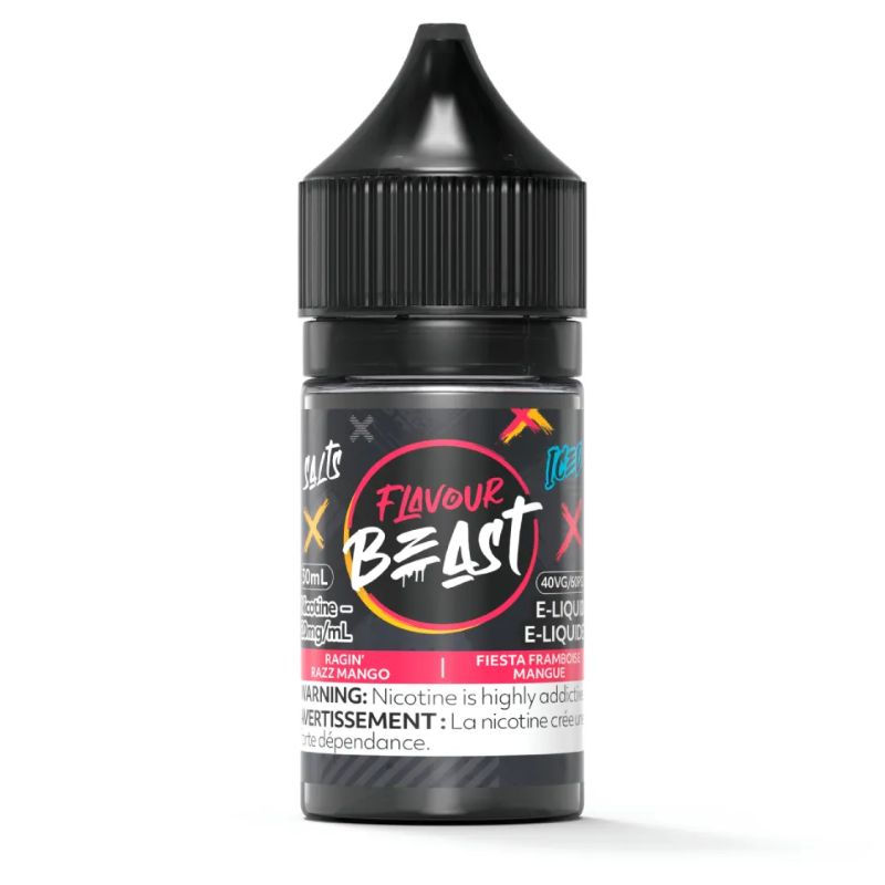 Flavour Beast Salt Juice 30ml Ragin' Razz Mango Iced 10mg 20mg