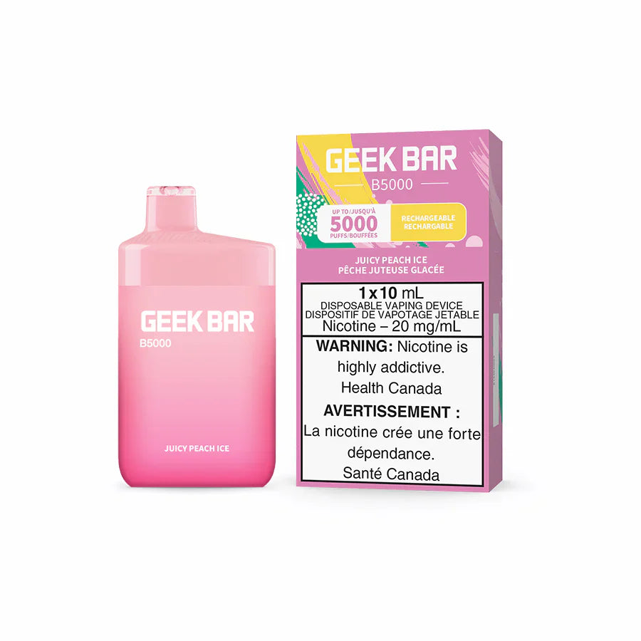 Geek Bar B5000 5000 Puffs Juicy Peach Ice 20mg