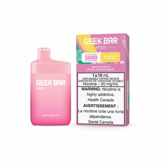 Geek Bar B5000 5000 Puffs Juicy Peach Ice 20mg