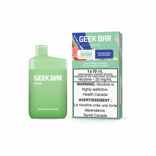 Geek Bar B5000 5000 Puffs Peach Mango Guava 20mg