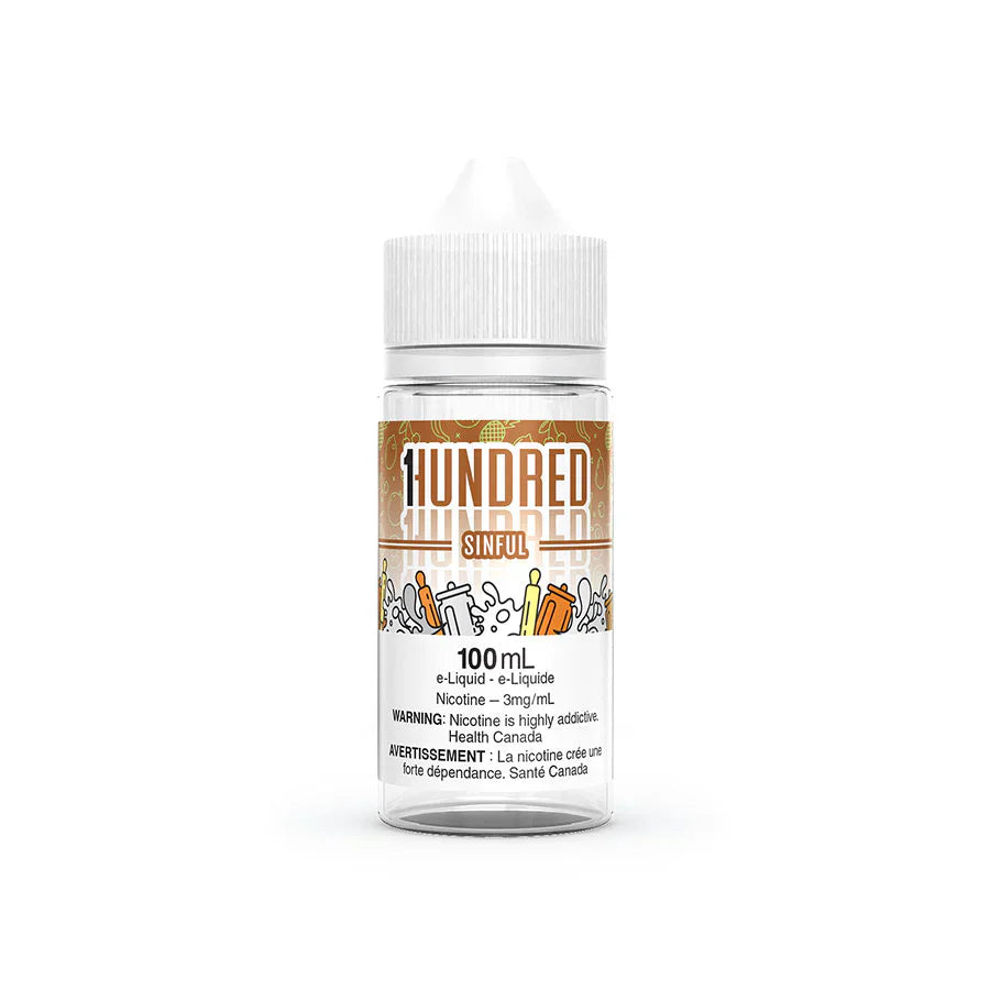 Sinful By Hundred 100 ml Freebase E-Liquid