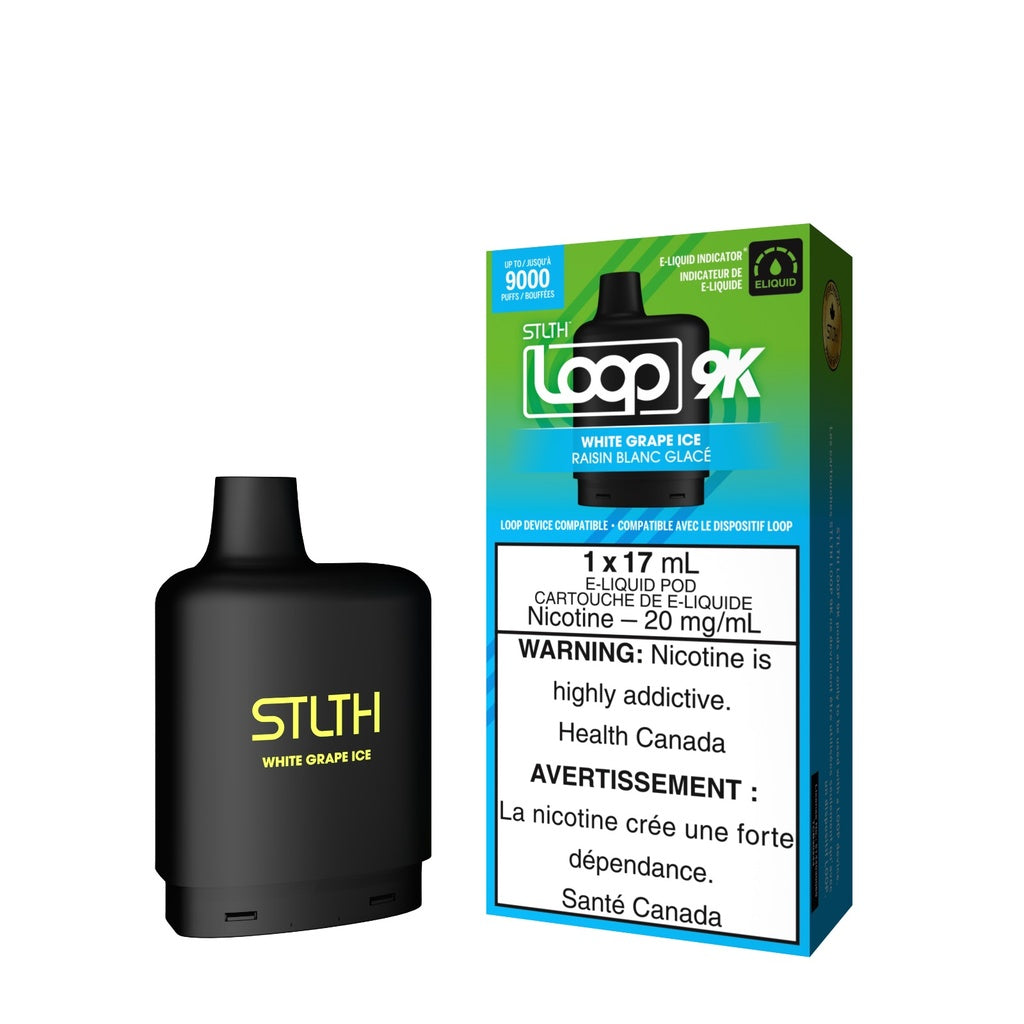 STLTH Loop 2 9K Pod White Grape Ice